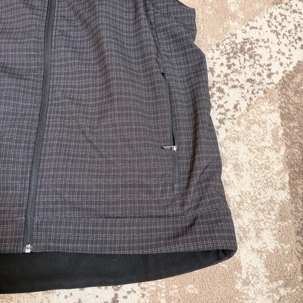 Cinch Bonded Softshell Vest Mens‎ Large Plaid Full Zip Cowboy Western Work